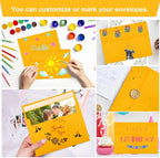 50 Packs Yellow 5x7 Envelopes 5x7, Fade Bright Yellow Color Envelopes Self Seal - Image 5