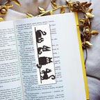 FREEBLOSS 6 Set Cross Stitch Bookmark Kit Stamped Cross Stitch Kit Black Cat - Image 5