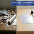FIESTA WRAPS Clear Cellophane Sheets 200-Pack - Image 2