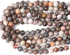 35PCS 10mm Natural Silicified Wood Jade Gemstone Round Loose Beads - Image 3