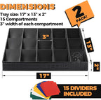 Storage Standard 2 Pack Card Sorting Tray - Image 3