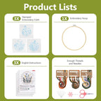 Santune 3 Pack Embroidery Kit for Beginners, Needlepoint Cross Stitch Kits for - Image 4