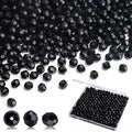 BONNY BOXX 2000pcs 4mm Acrylic Faceted Round Crystal Beads Solid Black Loose by BONNY+BOXX