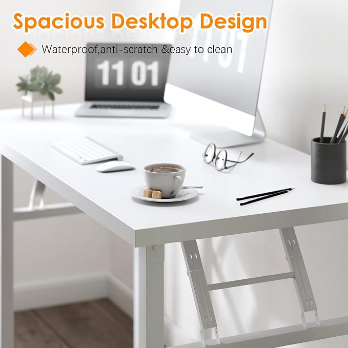 Need Small Folding Computer Desk, 31.5 Inch Writing Table, Sturdy Foldable Desk - Image 6