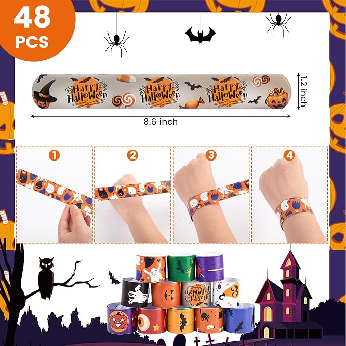 LovesTown Halloween Slap Bracelets, Bag Stuffers - Image 6