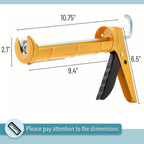 Bates- Caulking Silicone Gun, 10:1 Thrust Ratio, Hand Caulking Guns, No Drip - Image 2