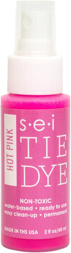 S.E.I. Hot Pink Tie Dye Spray Bottle: 2oz. Non Toxic Fabric Dye Spray, DIY by SEI