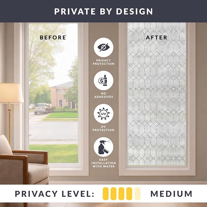 Old English Window Privacy Film by Artscape - Image 3