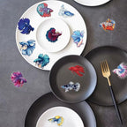 Clear PET Peacock Fish Sticker, Colourful-C16, - Image 3