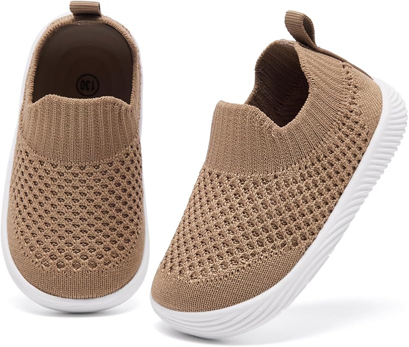 MORENDL Baby Toddler Walking Socks Non-Slip Breathable Unisex Casual Sneakers