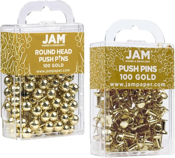 JAM PAPER Colorful Push Pins - Image 2