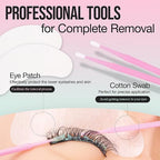 LASHVIEW Lash Glue Remover Cream Gentle Aloe Low Irritation Eyelash Remover Kit - Image 6