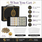 Coin Collection Book Holder for Collectors, 200 Pockets Collecting Album& 30 - Image 6