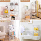 Attelite Clear Acrylic Display Case, Display Storage Box Countertop - Image 4