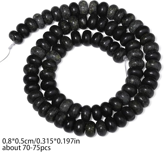 Songxi 5x8mm Natural Kambaba Jasper Stone Rondelle Beads, Gemstone - Image 2