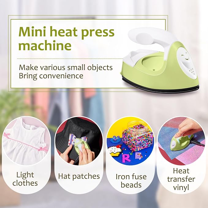 Honoson Mini Craft Iron Mini Heat Press Small Iron 3.93 x 2.36 x 2.76 in - Image 6