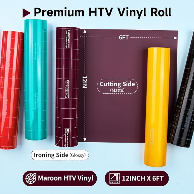TECKWRAP Heat Transfer Vinyl for T-Shirts, 50+ Washes, REACH Certified & Dryer - Image 2