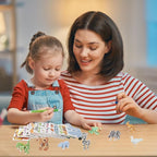 LOMIMOS 50Pcs Educational 3D Cartoon Puzzle - Image 5
