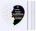 Hygloss 24 Blank Heart Puzzles – 8.5 x 9.5 Inches by HyglossProductsInc