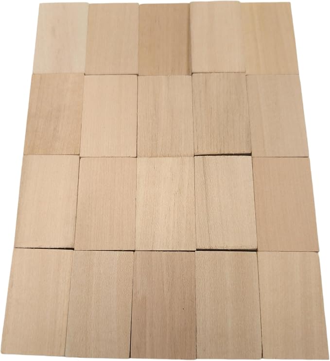 20PCS Basswood Carving Blocks, Whittling Wood Carving Kit, Unfinished Wooden - Image 3