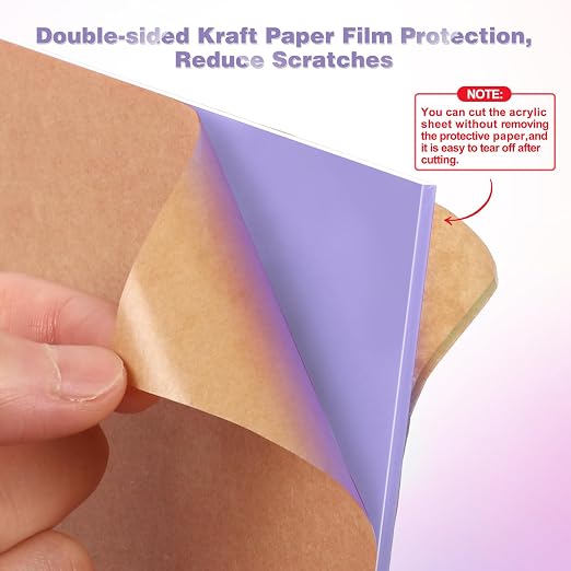 Adrattnay Purple Acrylic Sheets 1/8" Thick, - Image 4