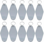 10pcs Blank Hotel Keychains Bulk Vintage Motel Keychain Vinyl HTV printing by Nwsrayu