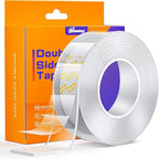 Upgraded Double Sided Tape Heavy Duty, 1.18" x 198”, Extra Large Nano Double by IKeelsy