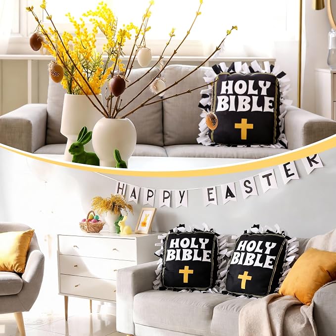 Chunful 6 Sets Holy Bible Fleece Tied Pillow Craft Kits 2026 VBS Crafts DIY - Image 7