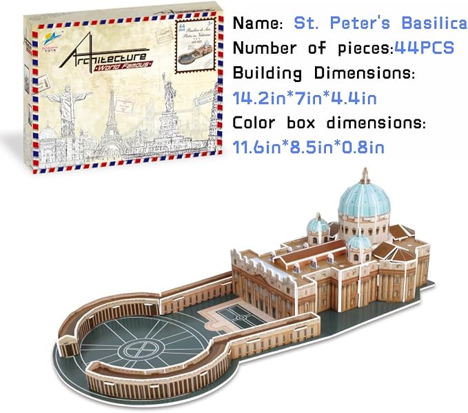 Architecture World Famous of 3D Puzzle.Build Your Own Collection of 17 Global - Image 5
