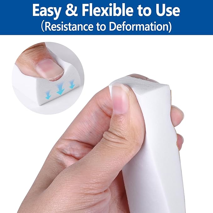 Self Adhesive Foam Tape Weatherstrip 1/2in x 1/4in x 52Ft High Density Foam - Image 5