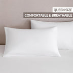 MINIPANDA White Pillow Cases Set of 4 Queen Size - Image 2