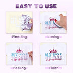 Tintnut Violet Holographic Heat Transfer Vinyl Roll, easy cut & weed, stretch - Image 4