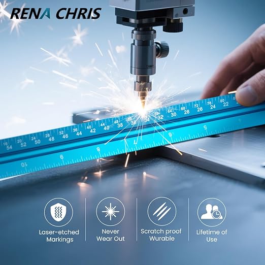 Rena Chris Architectural Scale Ruler: 12" Imperial Aluminum Alloy Metal - Image 6