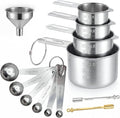 13PCS Measuring Cups and Spoons Set, Premium Heavy Duty Steel Measuring Spoons by RenaChris
