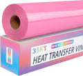 RENLITONG Glossy Pink HTV Vinyl 12" x 35ft Roll by RENLITONG