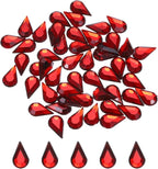 MECCANIXITY 50PCS Flat Back Acrylic Teardrop Gems 6x10mm Artificial Rhinestones by MECCANIXITY