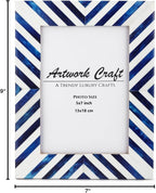 Picture Photo Frame Chevron Herringbone Art Inspired Vintage Table-Top/Wall - Image 7