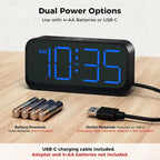 Acedeck Battery Operated Digital Clock: Cordless Small Alarm Clock - Image 3