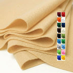 Beige Felt Fabric 36" X 36", 1.6mm Thick Soft and Durable Flexible Craft by FANOMMI