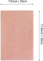 Jtnohx Glitter Felt Fabric, 8 x12 inches Felt Square Glitter - Image 3