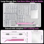 6Pcs Silicone Nail Art Molds Kit - Image 2