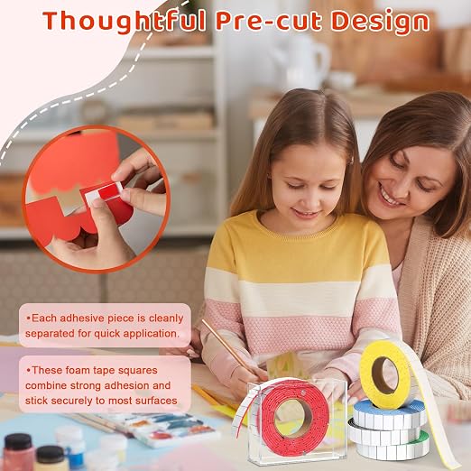 5 Roll Double Sided Foam Tape for Crafts - Image 4