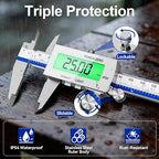 Preciva Backlight Digital Caliper, 6 Inch Rechargeable Electronic Micrometer - Image 5