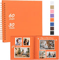 RECUTMS 12x12 Scrapbook 60 Page Kraft Paper DIY Graduation Album Orange | 250gsm by RECUTMS