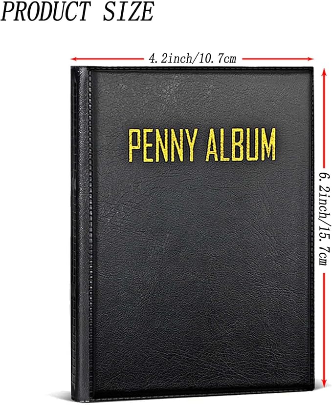 108 Pockets Pressed Penny Collecting Album Book, Portable Smashed Pressed Penny - Image 3