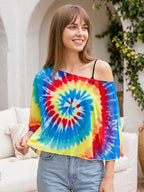 Women Chiffon Shawl Cape Colorful Summer Poncho Tops Beach Dress Cover up - Image 4