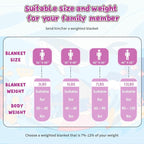 Purple Weighted Blanket Kids 10lbs, Twin Size Cooling Heavy Throw Blanket - Image 8