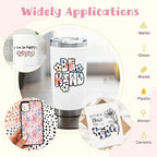 Tintnut Candy Flowers Permanent Vinyl 12x10in 12 Pcs Self Adhesive Vinyl | Boho - Image 6