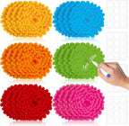Taobary 24 Pcs 7.09'' Fiesta Flower Cutouts Classroom Bulletin Board by TaoBary
