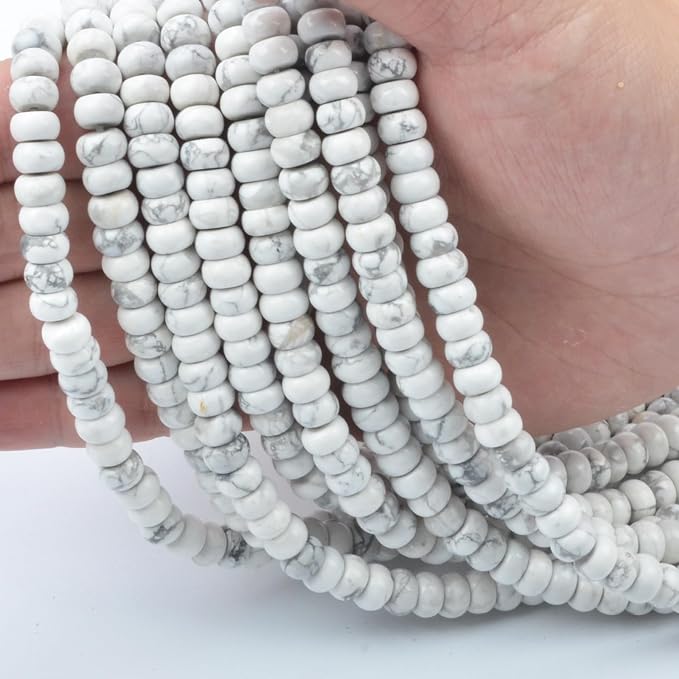 ICAI Beads 5x8mm Natural Rondelle Spacer Loose Beads - Image 2